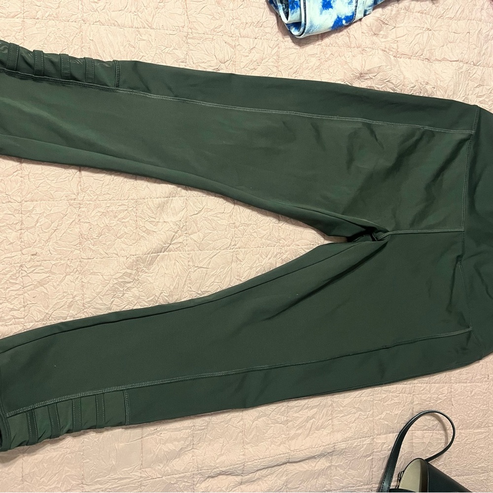 Absolutely Fit Forest Green Leggings – Comfortable & Perfect for Workouts XL